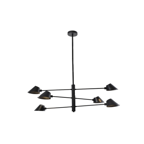 BAZZ Fugio Pendant Light Fixture 2400 Lumens-2700K, Black, P20064BK1
