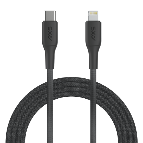 AXS BY AXESSORIZE  Axs Procharge Premium USB-C to Lightning Braided Cable (2.4M)