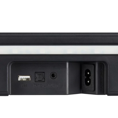 Open box - onn. 20 in. Bluetooth 2 Speakers LED 2.0 Sound bar with Multicolor Lighting, 120 Watts