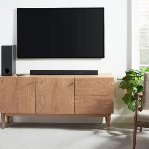 Boîte ouverte – EN MAGASIN Haut-parleur Bluetooth 37 PO à 6 haut-parleurs Barre de son 3,1 avec haut-parleur d'extrêmes graves sans fil, Dolby Atmos,