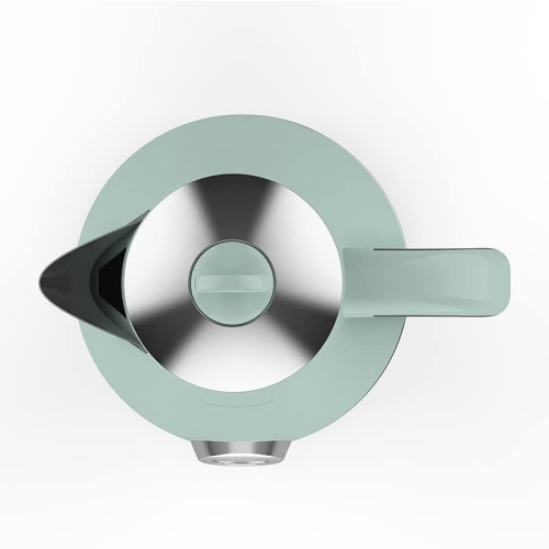 Bouilloire électrique de Bear 1,7 L, distributeur d'eau chaude électrique portatif pyramidal et de café. 1500 W (menthe VERTE)