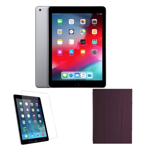 Remis à neuf (Bon état) Apple iPad Air 2 64 Go (2nd gén.) Gris  cosmique Wi-Fi seulement - l'ensemble comprend un étui, un chargeur et un  protecteur d'écran