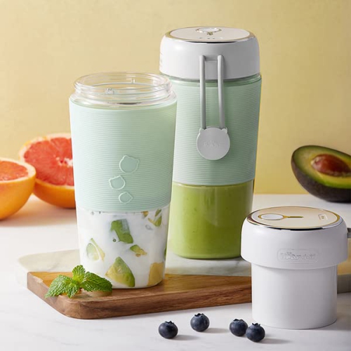 BEAER Portable Blender 300ml - Blender Mixer - With USB Magnetic contact charging - Portable Juicer with Anti-slip Rubber Sleeve- One-handed Drinking
