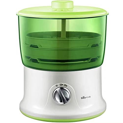 Bear Double Layer Household Automatic Bean Sprout Maker, Children's Science Experiment Practical Skills Training Tools, Germination Machine