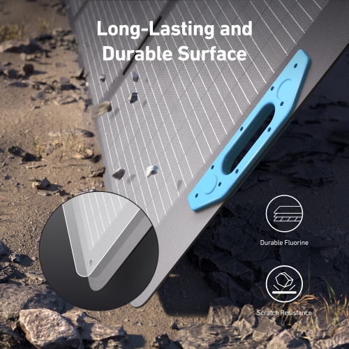 Anker SOLIX PS200 Monocrystalline Portable Solar Panel, 4 Set Angles, IP67 Waterproof, 1.5X Conversion