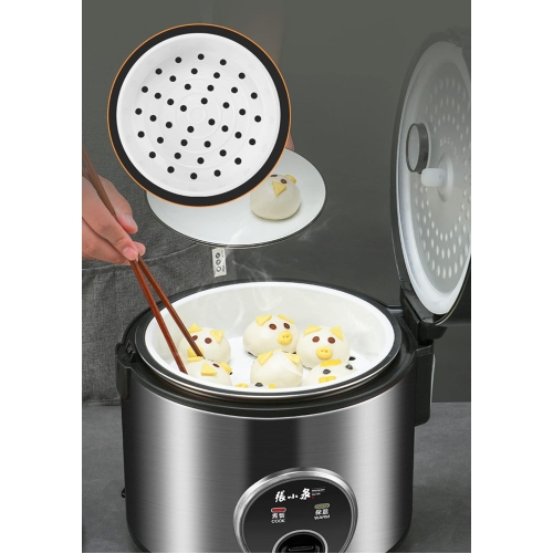 ZhangXiaoQuan 5.5Cup Rice Cooker, 3L, with Steamer and Non-stick inner pot, ZCFB-102, one touch simple use