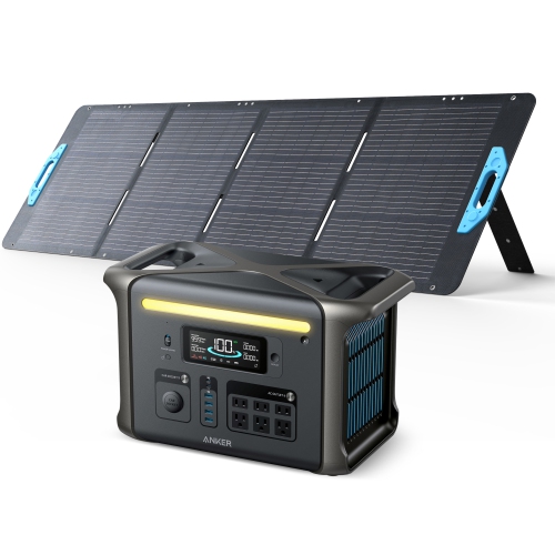 Anker SOLIX F1500 Solar Generator(200W Solar Panel) - 1536Wh Capacity | 1800W Output