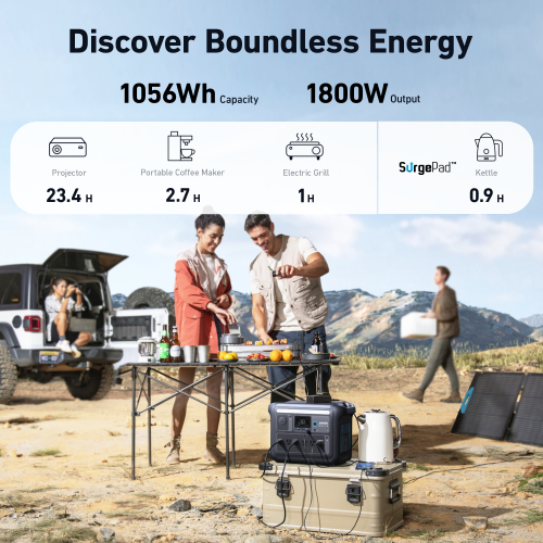 Générateur solaire SOLIX C1000X d'Anker - Gris foncé