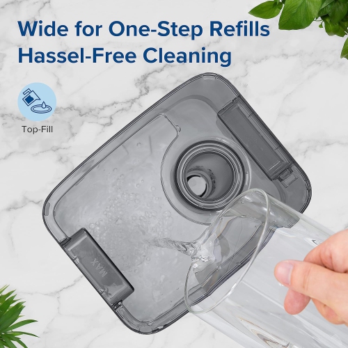 LEVOIT Humidifier for Bedroom Large Room, 6L Top Fill Cool Mist Humidifiers Plants, Baby, Lasts Up to 60h, Quiet Operation, Automatic Shut-Off, Grey