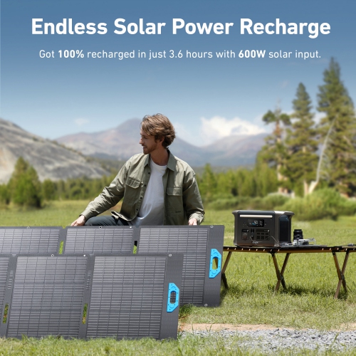 Anker — SOLIX F1500 Portable Power Station with 400W Solar Panel