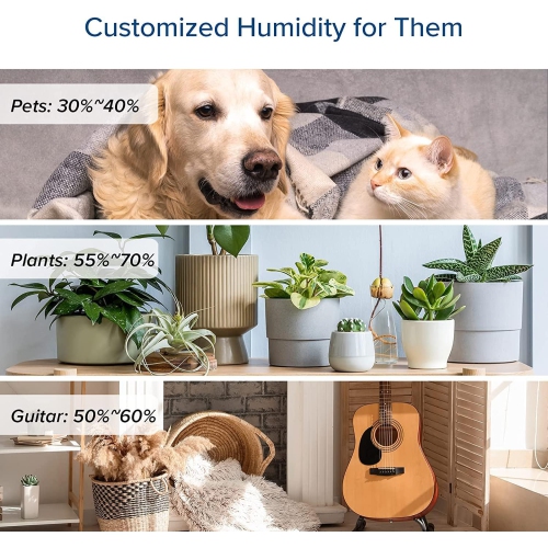 LEVOIT Humidifier for Bedroom, Warm and Cool Mist Humidifiers for Plants, Large Room, 6L Air Humidifier with Remote Control, Essential Oil Tray,