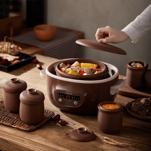 BEAR purple electric stew pot, water-proof stew pot , Full-automatic Slow Cooker, Ceramic Inner Pot, 2.5L DDZ-C25R7