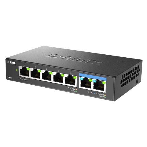 D-Link 7-Port Multi-Gigabit Unmanaged Switch DMS107