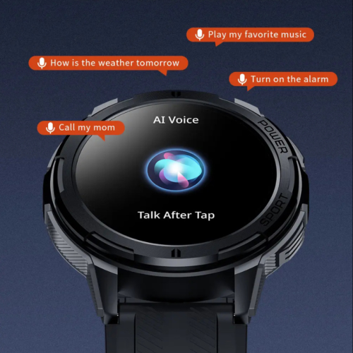 TUTT Smartwatch for Men | 1 ATM 10 Meter Depth AMOLED screen | 410mah Long Battery Life Fitness Health Tracking Smart Watch Military Rugged C25