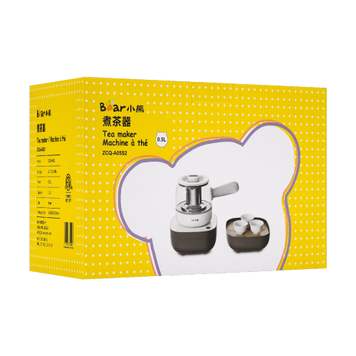Ensemble de préparation de thé OURS, ensemble de thé, théière électrique, tasse*3, plateau à thé 0,5&nbsp;L ZCQ-A05S2