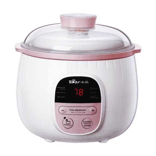 BEAR  Mini Ceramic Electric Stew Pot, Water-Proof Stew Pot, Bird's Nest Stew Pot, Baby Food Pot 0.8L Ddz-B08C2