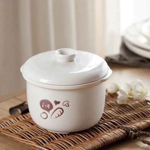 BEAR Mini Ceramic Electric Stew Pot, Water-Proof Stew pot, Bird's Nest Stew Pot, Baby Food Pot 0.8L DDZ-B08C2