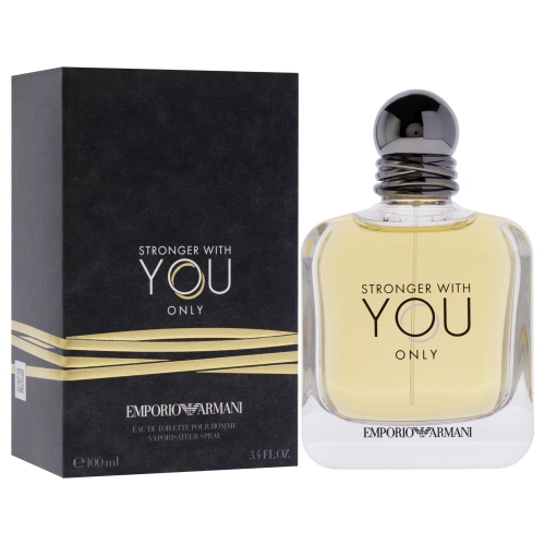 Emporio Armani Stronger With You Only by Giorgio Armani for Men - 3.4 oz EDT Spray