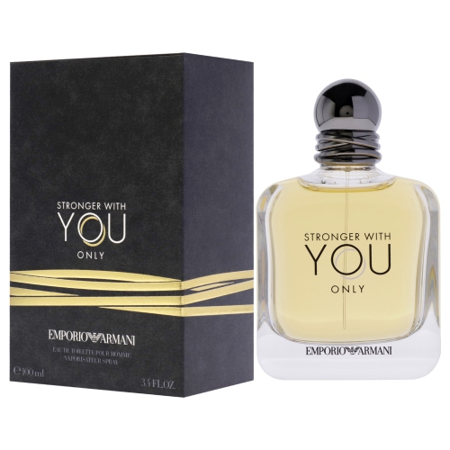 Emporio Armani Stronger With You Only by Giorgio Armani for Men - 3.4 oz EDT Spray