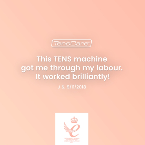 TensCare Perfect MamaTENS+ Maternity TENS Machine for Natural Pain Relief During Labour & Delivery with labour log and Contraction Timer