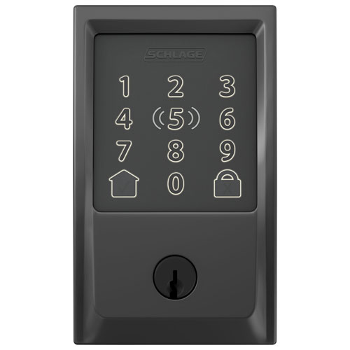 Schlage Encode Plus Smart WiFi Deadbolt Smart Lock - Matte Black