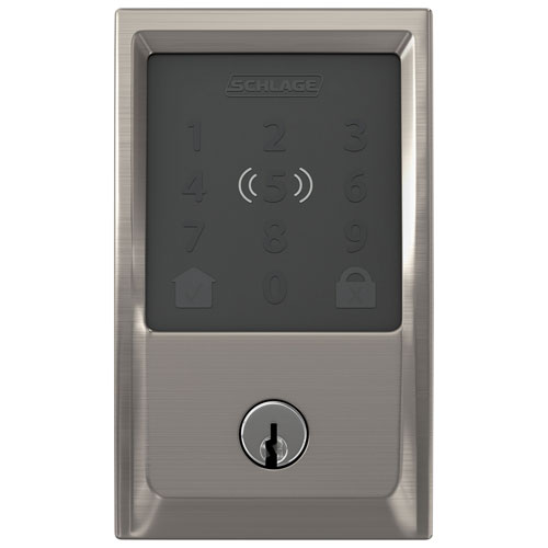Schlage Encode Plus Smart WiFi Deadbolt Smart Lock - Satin Nickel