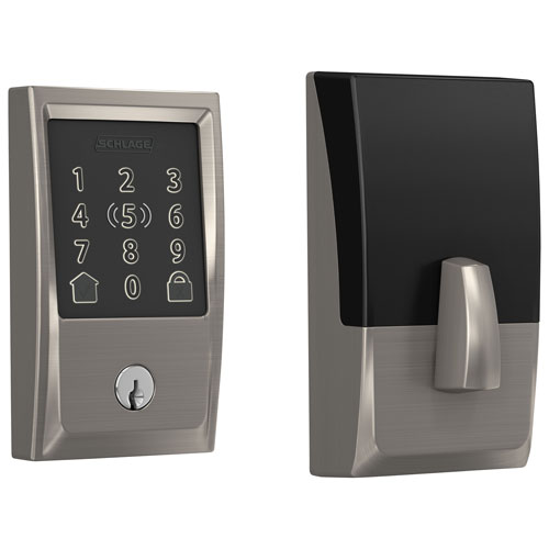 Schlage Encode Plus Smart WiFi Deadbolt Smart Lock - Satin Nickel