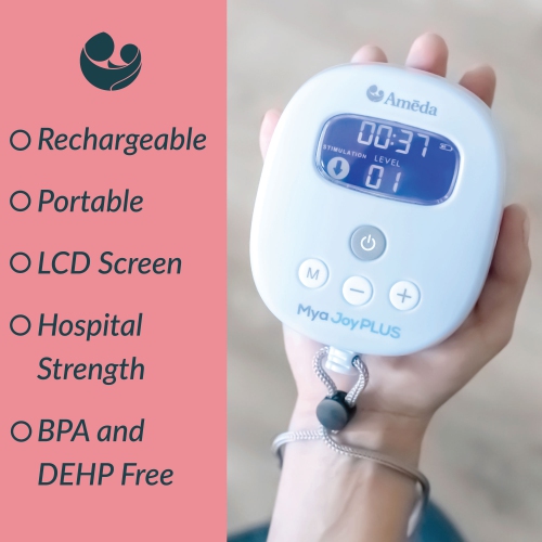 Tire-lait électrique double Mya Joy plus d'Ameda avec batterie rechargeable ET sacs de désinfection à la vapeur Clean Ease *EXCLUSIVITÉ BEST BUY*