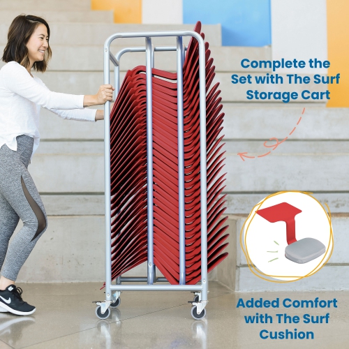 The Surf Portable Lap Desk, Kids Floor Desk, One-Piece Writing Table, Flexible Seating, 10-Pack