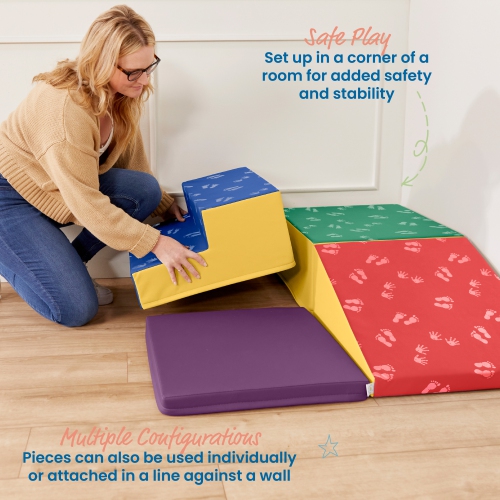 Module d'escalade Little Me Corner, jeune enfant, 4 pièces