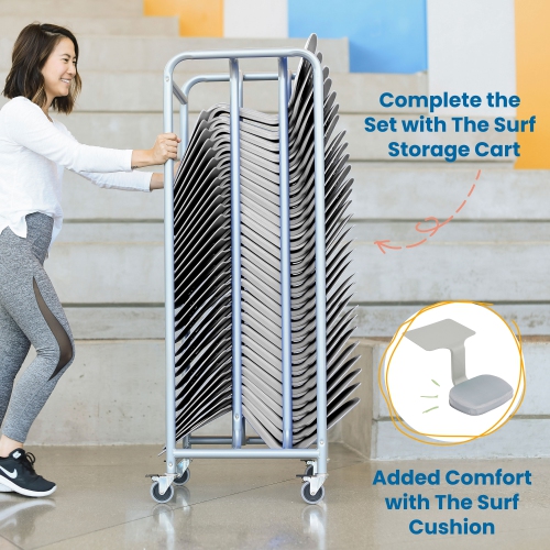 The Surf Portable Lap Desk, Kids Floor Desk, One-Piece Writing Table, Flexible Seating, 10-Pack