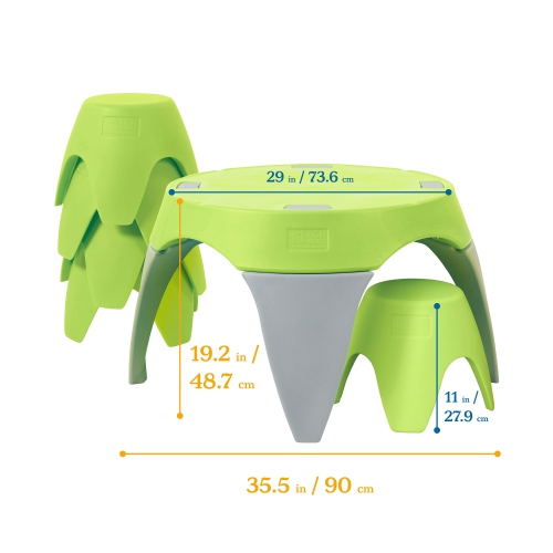 Ayana Table and Stool Set, Kids Furniture, 5-Piece