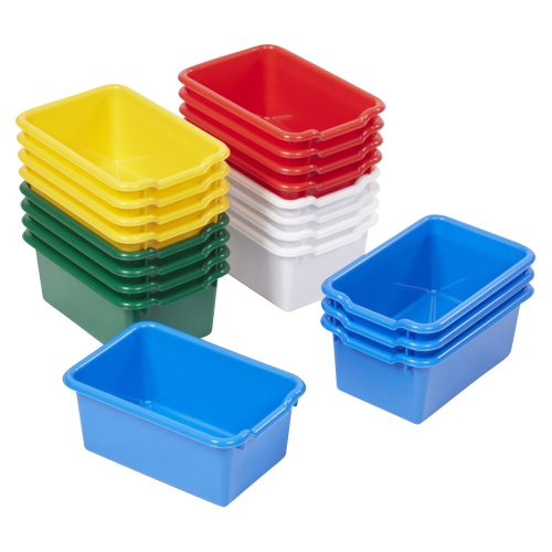 Scoop Front Storage Bins, Multipurpose Organization, 20-Pack