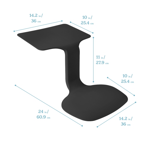 The Surf Portable Lap Desk, Kids Floor Desk, One-Piece Writing Table, Flexible Seating, 10-Pack