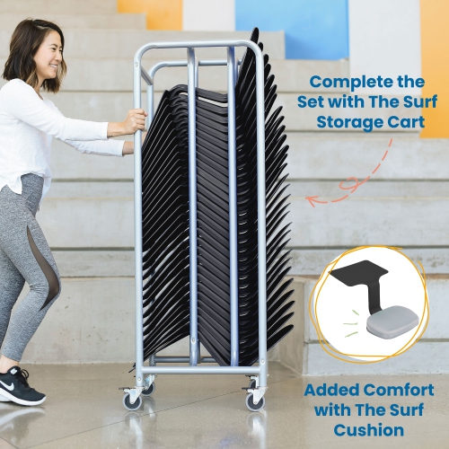 The Surf Portable Lap Desk, Kids Floor Desk, One-Piece Writing Table, Flexible Seating, 10-Pack