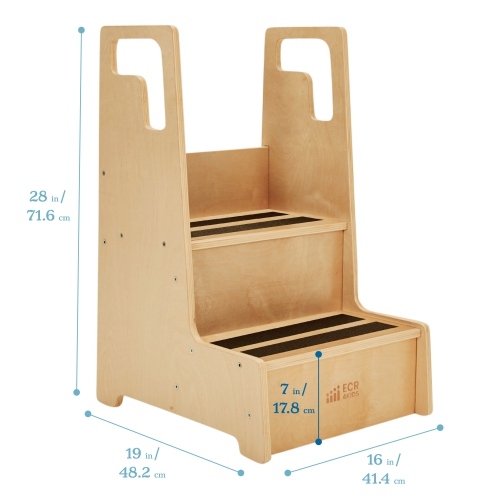 Reach-Up Step Stool with Handles, Kids Furniture
