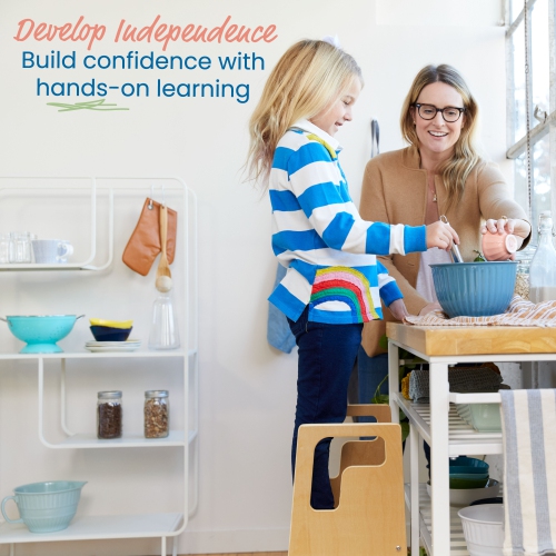 Reach-Up Step Stool with Handles, Kids Furniture