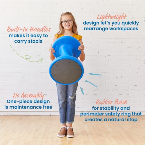 Twist Wobble Stool, 18in Seat Height, Active Seating