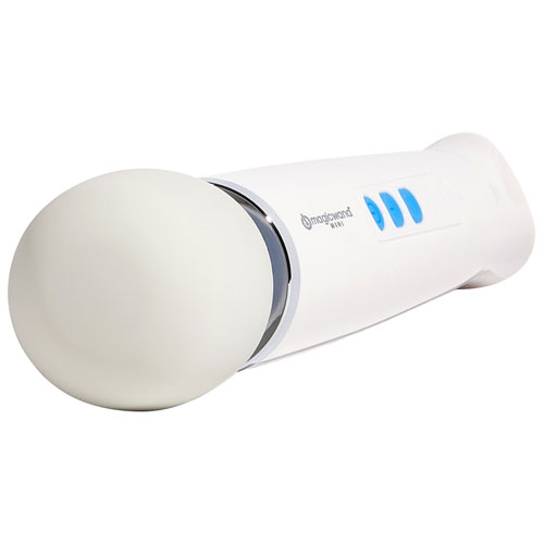 Magic Wand Mini Vibrating Massager - White/Blue