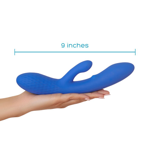 plusOne Luxe Dual Vibrating Massager - Blue
