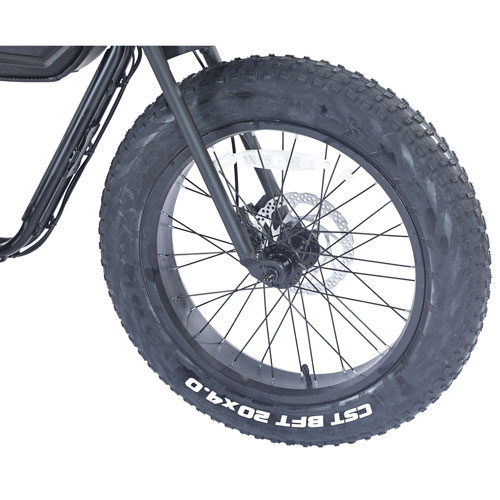 Image 5 of 8.. Gotyger EarthRider Fat Tire Electric Cargo Bike - Black