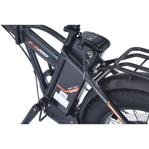 Gotyger Powerpath Foldable Fat Tire Electric Cargo Bike (500W Motor / Up to 45km Battery Range) - Black