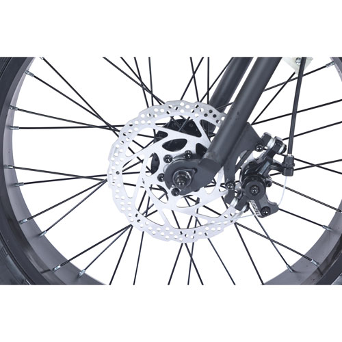 Vélo de promenade électrique repliable à gros pneus PowerPath de GoTyger - Noir