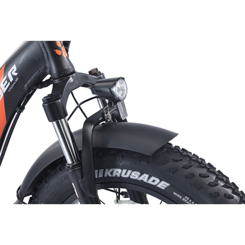 Gotyger Powerpath Foldable Step-Through Electric Cargo Bike - Black