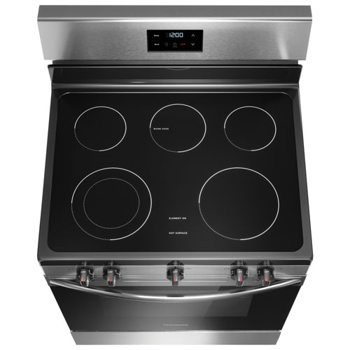 Cuisinière électrique autonome à 5 éléments de 5,3 pi³ et 30 po de Frigidaire - Inox