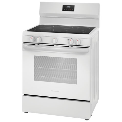 Cuisinière électrique autonome à 5 éléments de 5,3 pi³ et 30 po de Frigidaire - Blanc