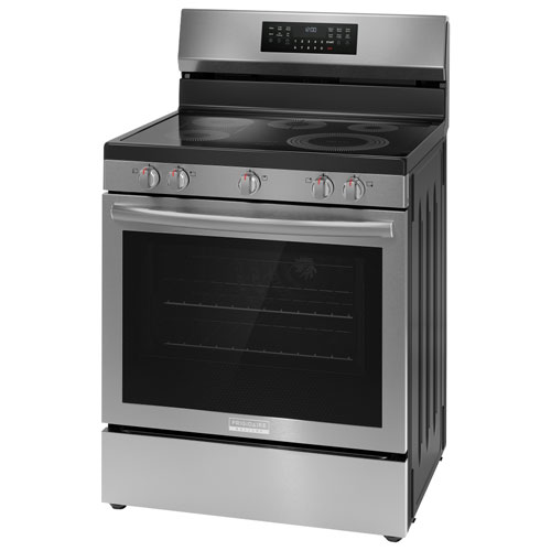 Frigidaire Gallery 30" 5.3 Cu. Ft. True Convection Freestanding Electric Range (GCRE306CBF) - Stainless Steel
