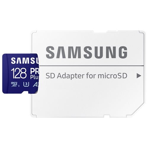 Refurbished Samsung PRO Plus+ Adapter 128GB 180MB/s microSDXC Memory Card (MB-MD128SA/CA)
