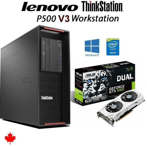 Ordinateur ThinkStation P500 de Lenovo, Windows 10 Pro, remis à neuf (très bon état)