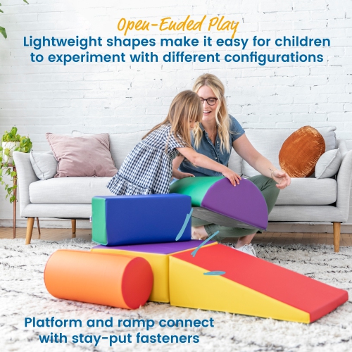 SoftZone Climb and Crawl Playset, Building Blocks, 5-Piece